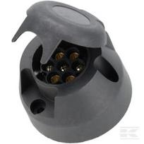 Priekabos lizdas 7 kontaktų, plastikinis, 12V, varžtiniai gnybtai TR00002KR