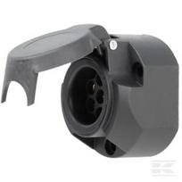 Priekabos lizdas 7 kontaktų, plastikinis, 12V, varžtiniai gnybtai TR00003KR