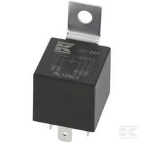 Mini relė 24V, perjungimo, 30A/40A, su laikikliu RL124C3
