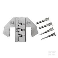 Užspaudimo matricų rinkinys atviro tipo Deutsch antgaliams (DT serija), 0,5–1,5 mm² LAT2000K4KR
