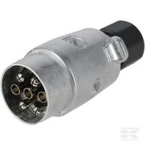 Priekabos kištukas 7 kontaktų, aliuminis, 12V, varžtiniai kontaktai TR00007KR