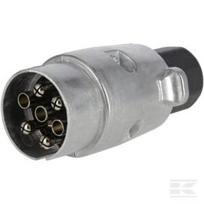 Priekabos kištukas 7 kontaktų, aliuminis, 12V, varžtiniai kontaktai (pakuotė 10 vnt.) TR00007KRPACK