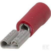 Peilinis gnybtas, moteriškas, raudonas, 0.5-1mm² 4.8x0.8mm (100 vnt.) LA9230CKR
