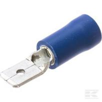 Peilinis gnybtas, vyriškas, mėlynas, 1.5-2.5mm² 4.8x0.8mm (100 vnt.) LA9061KR