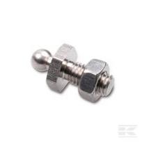 Greito veikimo fiksatorius (apatinė dalis su sriegiu, su varžtu ir veržle), INOX PL11468