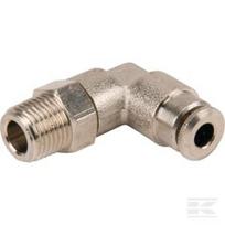 Įspaudžiama jungtis Ø4 mm 90° (pasukama), išorinis sriegis 1/8" Kramp CLWSS4RK18