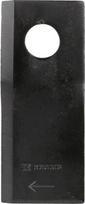 Dešinysis šienapjovės peilis (RH), 126 × 47 × 4 mm, ovali skylė 23,0 × 20,5 mm, tinka Taarup, 25 vnt. pakuotė, KT5611040001