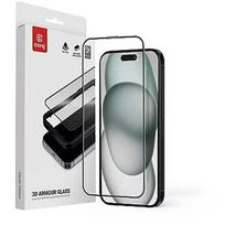 Crong Tempered glass 9H Full Glue iPhone 16/15 CRG3DAGIP1661