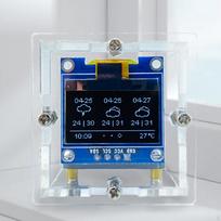 Realaus laiko orų laikrodžio rinkiniai Elektroninis „pasidaryk pats“ rinkinys Temperatūra Drėgmė Maža stotelė