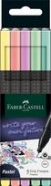 Rašiklių rinkinys Faber-Castell FinePen, 0.4mm, 5 pastelinių spalvų