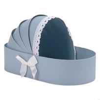 Elegant Reusable Paper Flower Arrangement Basket Baby Shower Present Wrapping Box Weeding Celebration Decoration Other mėlyna