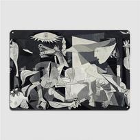 Picasso Guernica Plakatas Metalinė Plokštelė Kino Salė Svetainė Kino Salė Pritaikyti Garažo Dekoracija Skardinis Ženklas Plakatas 20x30cm gray