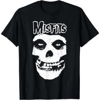Misfits – Misfit kaukolės logotipo marškinėliai S juoda