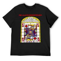 The Alan Parsons Project progresyviojo roko legenda T-shirt anime vasariniai viršutiniai drabužiai individualizuoti vyriški marškinėliai S juoda
