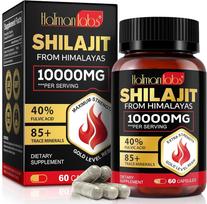HatmanLabs® Shilajit (Mumijo) iš Himalajų 10000 mg, 60 kapsulių