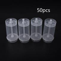 Set of 50 Cake for Pop Round Plastic Jelly Ice Cream Push-up Containers skaidri