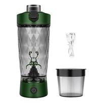 22oz/650ml Elektrinis Automatinis Baltymų Kokteilių Maišytuvas USB Įkraunamas Nešiojamas Plaktuvas Puodeliai Baltymų Miltelių Maišymo Puodelis Sporto Salės Sportui žalia