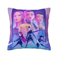 Kpop Demon Hunters Huntrix Movie Printing Pillowcase Cushion Cover Pillow Covers Warm Car Decoration Square Multi-Size 30cm x 30cm