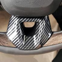„Toyota C-HR CHR 2024 2025“ aksesuarams skirtas automobilio vairo apdailos dangtelis po vairu, ABS anglies pluošto stilius