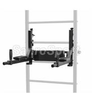 Lygiagretės-štangos laikiklis tvirtinamos ant gimnastikos sienelės SANRO FLX 03003, iki 150kg, juodas