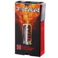 Dujiniai šaudmenys 9 kal. Garsiniai Pistoletui Perfecta Titan Blank Cartridges 50 vnt.