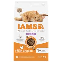 IAMS Cat Adult Hairball Chicken 3 kg | 113320 | 8710255150383