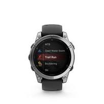 Garmin fēnix E laikrodis, 47 mm, nerūdijantis plienas/juoda spalva