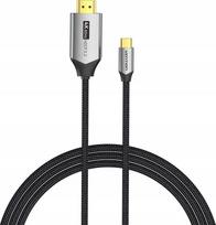 USB-C į HDMI 2.0 kabelis Vention CRBBH 2m, 4K 60Hz (juodas)
