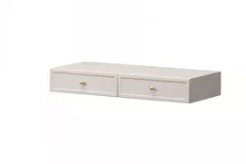 Wall Mounted Dressing Table Lorini - Cashmere / Gold Handles
