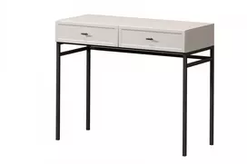 Dressing Table Lorini - Cashmere / Black Handles T-bar / Black Legs
