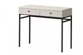 Dressing Table Lorini - Cashmere / Black Handles / Black Legs
