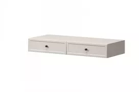 Wall Mounted Dressing Table Lorini - Cashmere / Black Handles