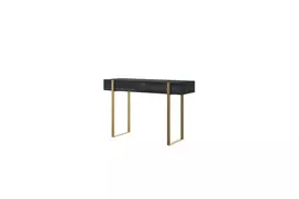 Console/Dressing Table Verica - Charcoal / Golden Legs