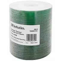Verbatim Matricas CD-R Verbatim 700MB 1x-52X No ID Thermal Printable 100 Pack Wrap Spindle 43792V