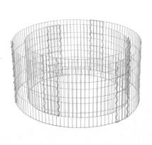 Songmics Gabiono krepšys, 90x70x40 cm, sidabrinė, metalas