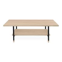 Kavos staliukas su natūralios spalvos ąžuolo dekoro stalviršiu 60x120 cm Jugend - Woodman