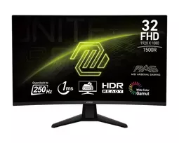 MSI MAG 32C6X - 31.5" | VA Curve 1500R | Full HD | 4ms | 250Hz