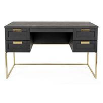 Prabangus pilkos spalvos rašomasis stalas Woodman Pimlico Desk