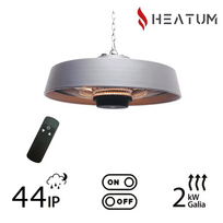 Patio heater Heatum VERSE H2000R Silver