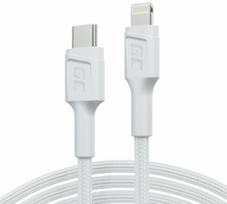 GREEN CELL Lightning Male - USB Type-C Male 1m MFi Fast Charging White