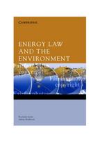 Energy Law and the Environment
