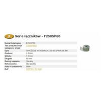 F250SP60Q  Riešutai FAC 2.50-60 SPIRA Q 9m