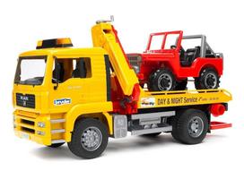 BRUDER Cross-country tow truck with a MAN TGA