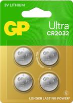 Gp Batteries GP - Ultra Lithium Cell Battery CR2032, 3V (4-pack)