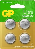 Gp Batteries GP - Ultra Lithium Cell Battery CR2430, 3V (4-pack)