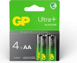 Gp Batteries GP - Ultra Plus Alkaline Battery, Size AA, 15AU/LR6, 1.5V (4-pack)