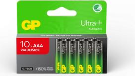 Gp Batteries GP - Ultra Plus Alkaline Battery, Size AAA, 24AU/LR03, 1.5V (10-pack)
