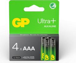 Gp Batteries GP - Ultra Plus Alkaline Battery, Size AAA, 24AU/LR03, 1.5V (4-pack)