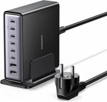 UGREEN USB C įkroviklis 200 W GaN maitinimo šaltinis 8 prievadų