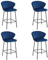 Baro kėdė GATTA - aksomas navy / juodos kojos x 4 | model_3865_4-GATTA-NIRY88 | 5903332073627